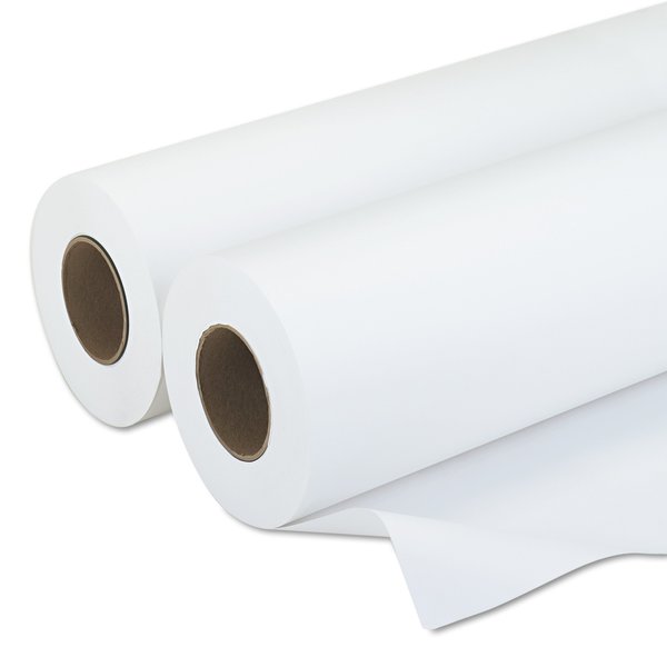 Iconex Amerigo Wide-Format Paper, 3in Core, 20lb, 30x500ft, Smooth White, PK2 9130